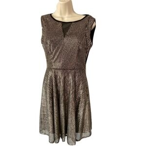 Chord Dress Women 3 Black Gold Sequin Party Cocktail Glam Y2K Goth Clubwear Mini